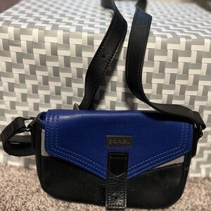 Sorel Black Blue Gray Crossbody Bag